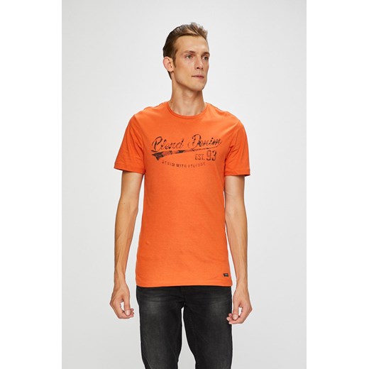 T-shirt męski pomarańczowa Blend z krótkimi rękawami 