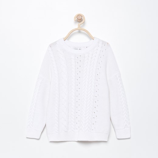 Reserved - Bawełniany sweter - Biały Reserved  104 