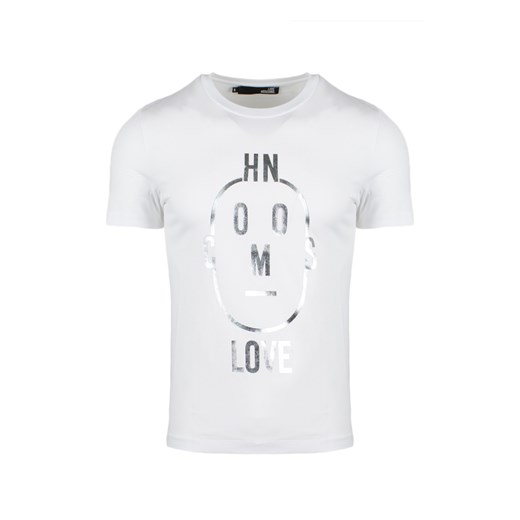 T-shirt męski Love Moschino z krótkim rękawem z napisami 