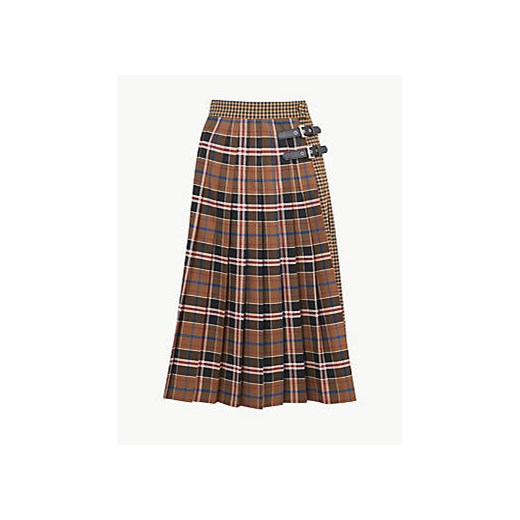 Checked A-Line Midi Skirt Marks & Spencer   Marks&Spencer