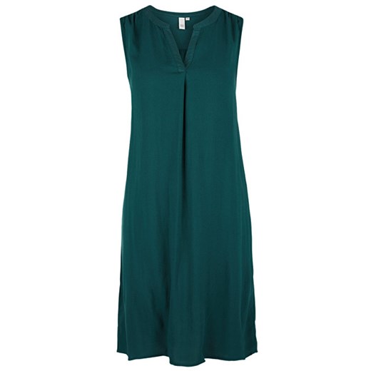 Sukienka Q/s Designed By mini zielona na wiosnę prosta bez rękawów z dekoltem v 