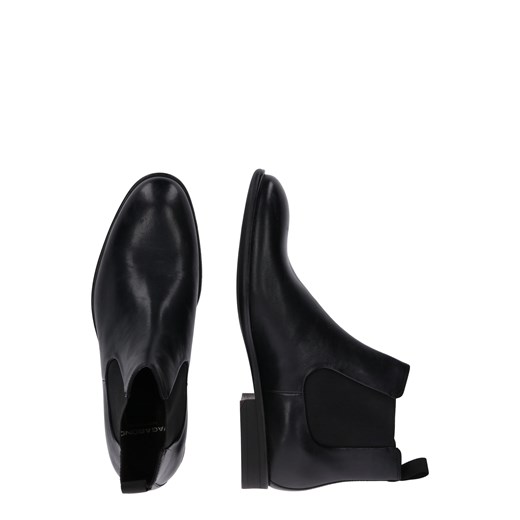 Buty zimowe męskie Vagabond Shoemakers czarne bez zapięcia ze skóry 