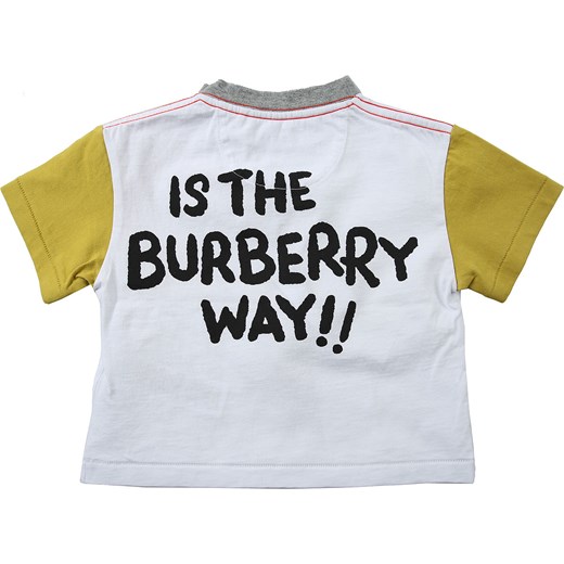 Odzież dla niemowląt wielokolorowa Burberry w nadruki bawełniana chłopięca 
