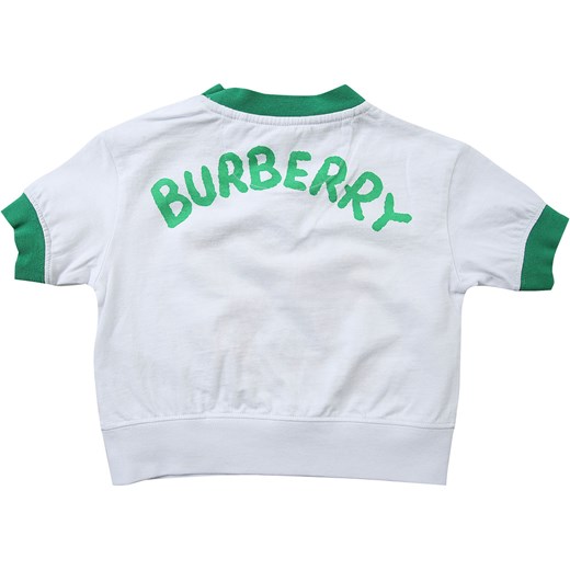 Odzież dla niemowląt biała Burberry w nadruki dla dziewczynki 