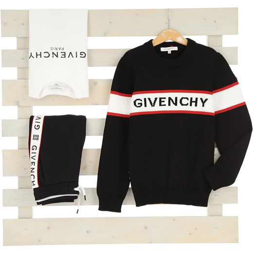 Sweter chłopięcy Givenchy czarny na zimę 