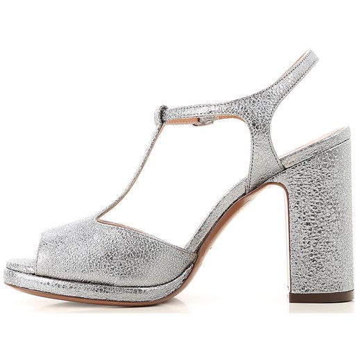 Lautre Chose Sandały dla Kobiet Na Wyprzedaży, srebrny, Skóra, 2019, 36 37 39 40