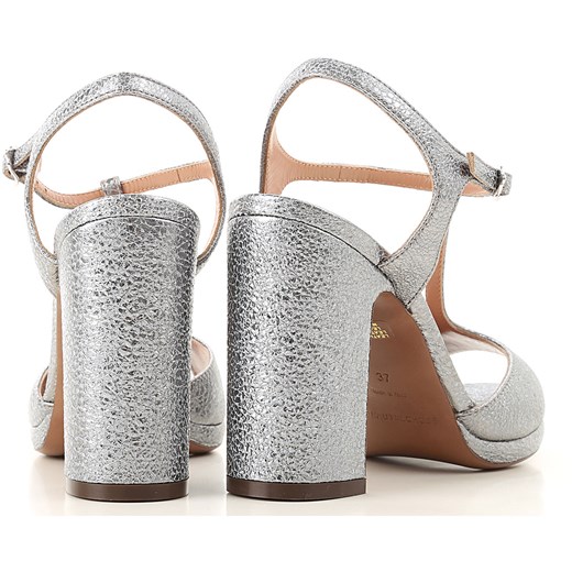 Lautre Chose Sandały dla Kobiet Na Wyprzedaży, srebrny, Skóra, 2019, 36 37 39 40