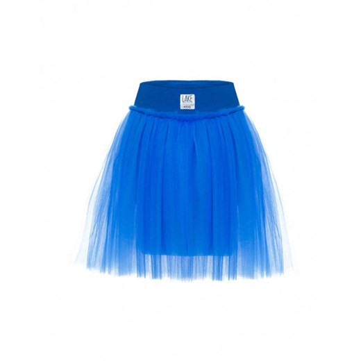 Niebieska spódnica dziewczęca Lake tiulowa bez wzorów 