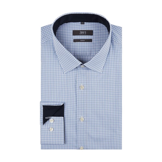 Koszula biznesowa o kroju slim fit ze wzorem w kratkę  Jake*s 39/40 Peek&Cloppenburg 