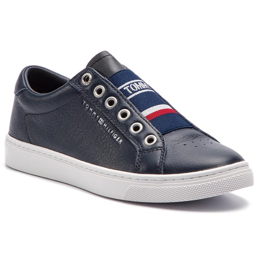 Sneakersy TOMMY HILFIGER - Tommy Elastic City Sneaker FW0FW04019 Midnight 403 Tommy Hilfiger  42 eobuwie.pl