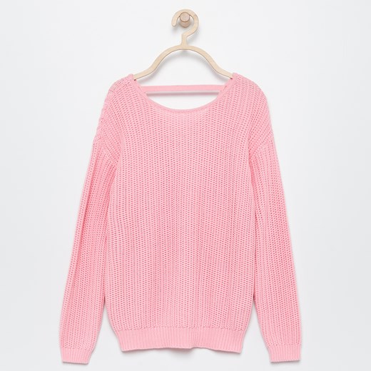 Sweter dziewczęcy różowy Reserved 