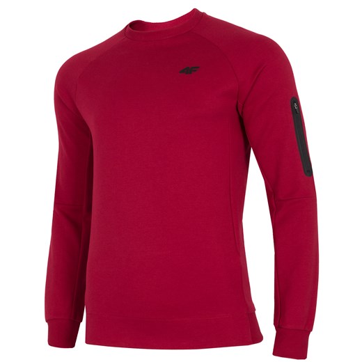 Bluza sportowa czerwona jesienna bez wzorów 