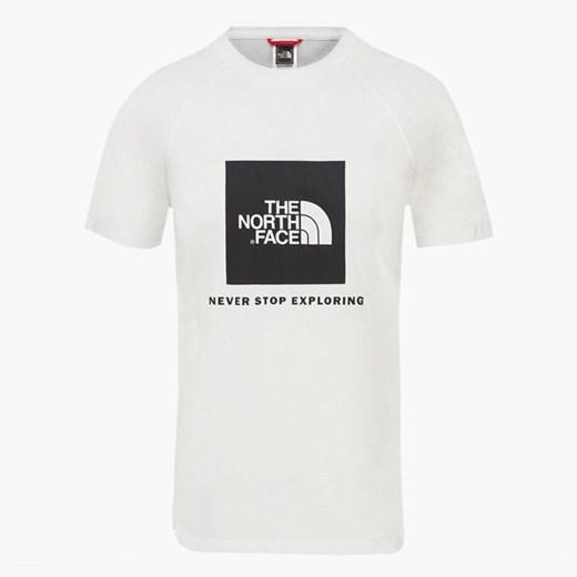 Koszulka sportowa The North Face biała na wiosnę w nadruki 