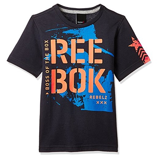 Reebok szer. REB K Tee bas Shirt męski, czarny/Chalk, 2 X S, szary, XS Reebok  sprawdź dostępne rozmiary promocyjna cena Amazon 