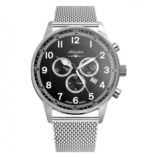 Zegarek Adriatica srebrny analogowy 