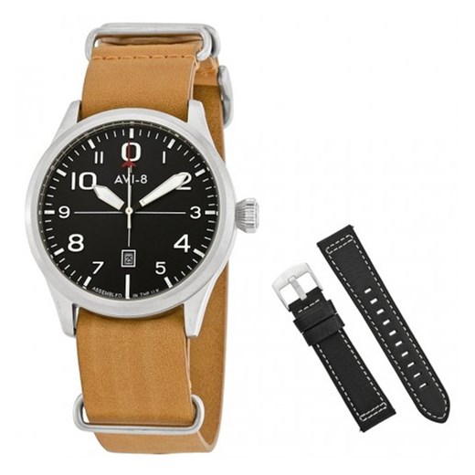 Zegarek brązowy AVI-8 analogowy 