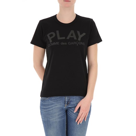 Comme des Garçons Koszulka dla Kobiet, Play, czarny, Bawełna, 2021, 38 44