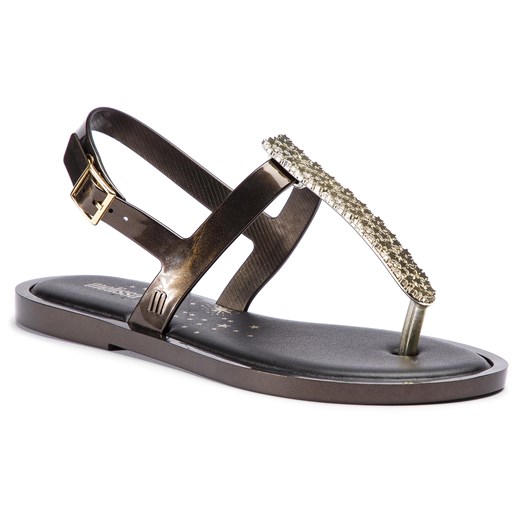 Sandały MELISSA - Slim Sandal II Ad 32601 Black/Gold 50816 Melissa  41.5 eobuwie.pl