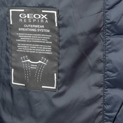 Geox kurtka męska z poliamidu bez wzorów 