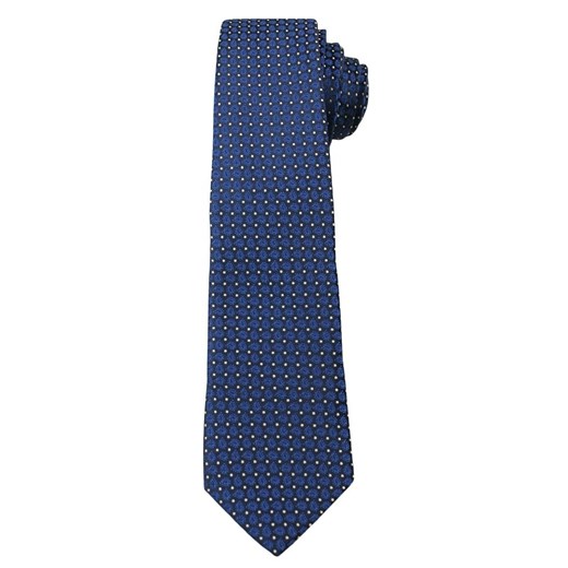 Granatowy Elegancki Krawat w Drobny Wzór Paisley -ALTIES- 6 cm, Męski KRALTS0259 ze sklepu JegoSzafa.pl w kategorii Krawaty - zdjęcie 63017984