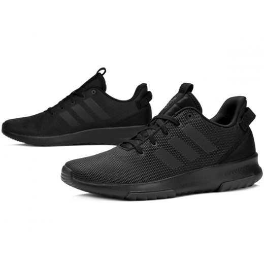 Buty sportowe męskie czarne Adidas cloudfoam sznurowane 