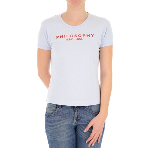 Philosophy di Lorenzo Serafini Koszulka dla Kobiet Na Wyprzedaży, niebieski, Bawełna, 2019, 38 44 M