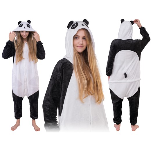 Piżama kigurumi jednoczęściowe przebranie kostium z kapturem – panda