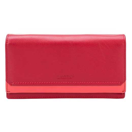 Lagen Kobieta czerwony skórzany portfel Red R / C 10181, BEZPŁATNY ODBIÓR: WROCŁAW! Lagen   Mall
