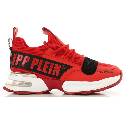 Philipp Plein Trampki dla Mężczyzn Na Wyprzedaży, czerwony, Skóra, 2019, 40 41