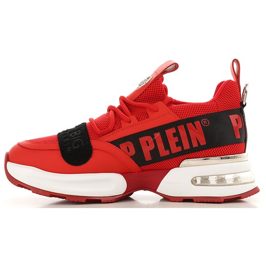 Philipp Plein Trampki dla Mężczyzn Na Wyprzedaży, czerwony, Skóra, 2019, 40 41