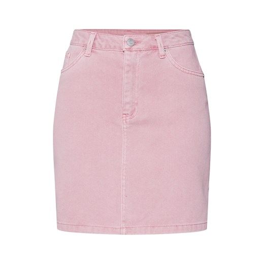 Spódnica Vero Moda różowa midi jeansowa 