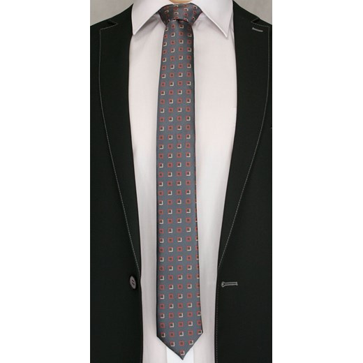 Krawat Angelo Di Monti w abstrakcyjnym wzorze 