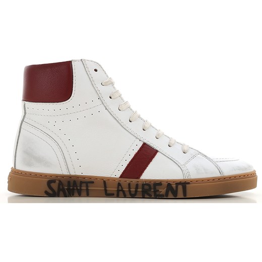 Yves Saint Laurent Trampki dla Mężczyzn Na Wyprzedaży, biały, Skóra, 2019, 39.5 40 41