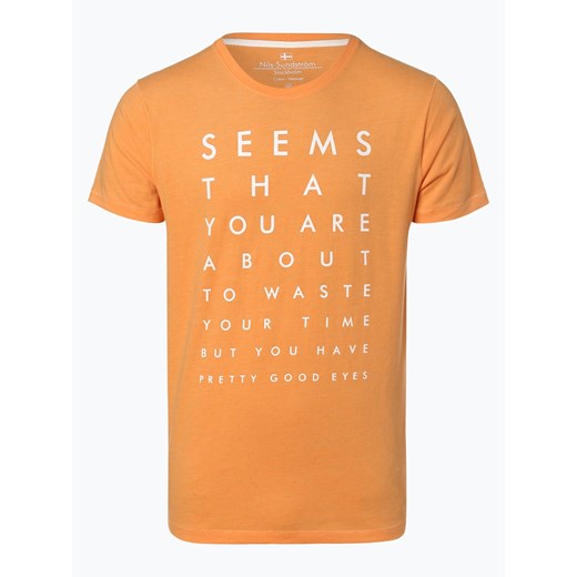 Nils Sundström - T-shirt męski, pomarańczowy  Nils Sundström S vangraaf
