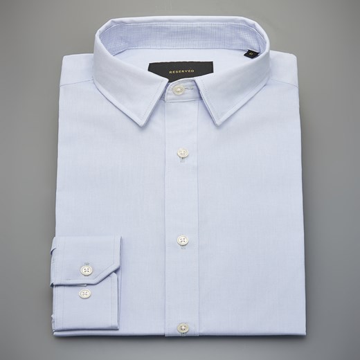 Reserved - Gładka koszula slim fit - Niebieski  Reserved 40 