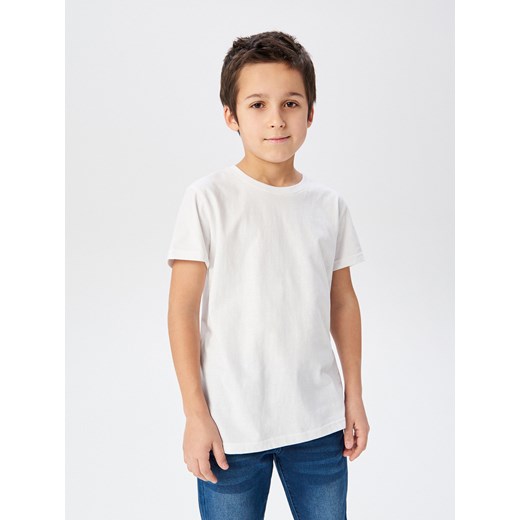 Reserved - Gładki t-shirt - Biały Reserved  164 