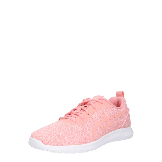Buty sportowe damskie Asics do biegania różowe z gumy wiązane bez wzorów 