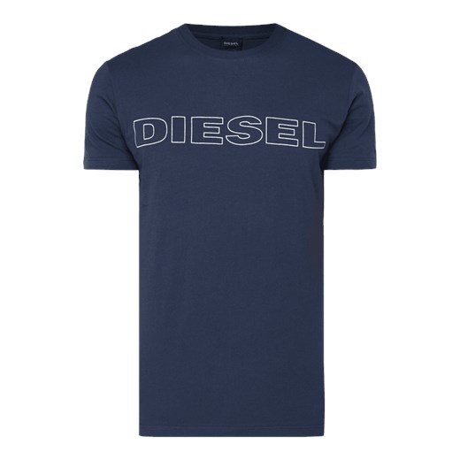 T-shirt męski Diesel w nadruki z krótkim rękawem 