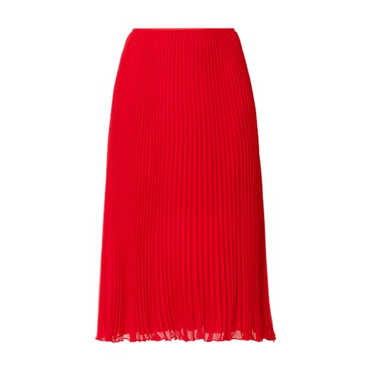 Spódnica czerwona Polo Ralph Lauren bez wzorów z szyfonu midi 