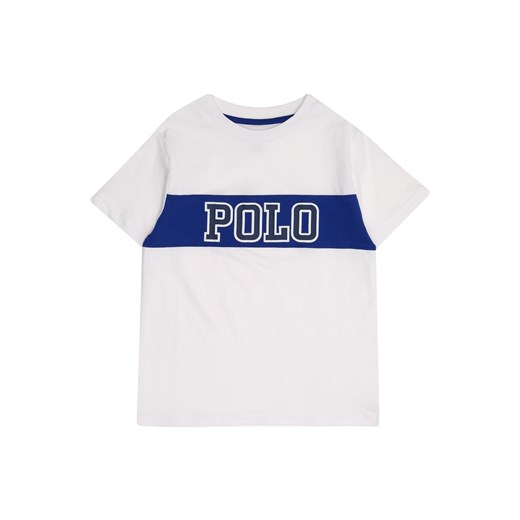 Polo Ralph Lauren t-shirt chłopięce z krótkim rękawem biały z jerseyu w nadruki 