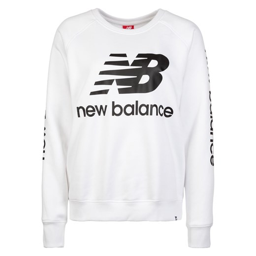 Bluzka sportowa New Balance biała dresowa 