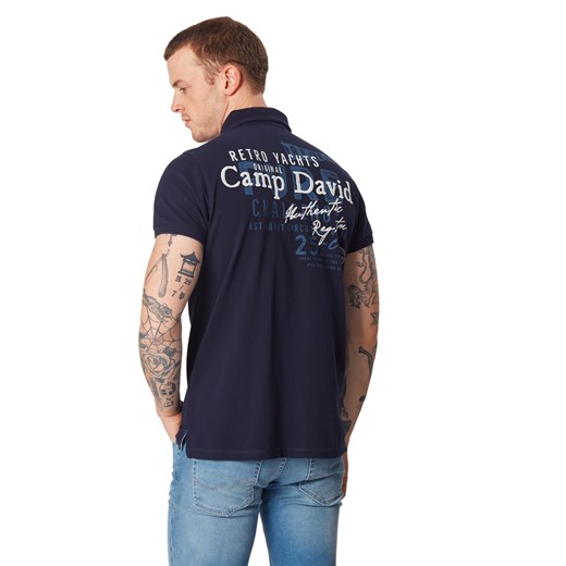 T-shirt męski Camp David z krótkimi rękawami 