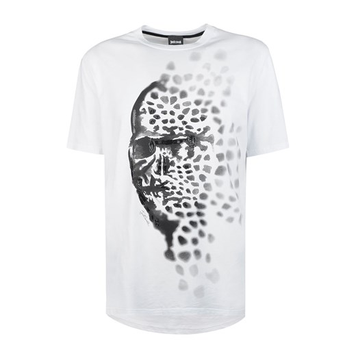 Biały t-shirt męski Roberto Cavalli 