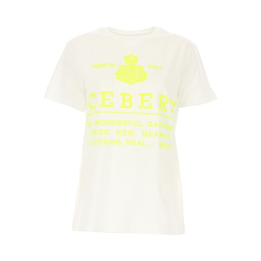 Iceberg Koszulka dla Kobiet Na Wyprzedaży w Dziale Outlet, biały, Bawełna, 2019, 38 40 44 M