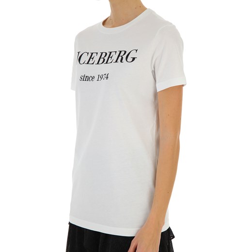Iceberg Koszulka dla Kobiet Na Wyprzedaży, biały, Bawełna, 2019, 38 40