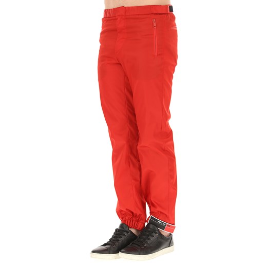 Spodnie męskie czerwone Prada 