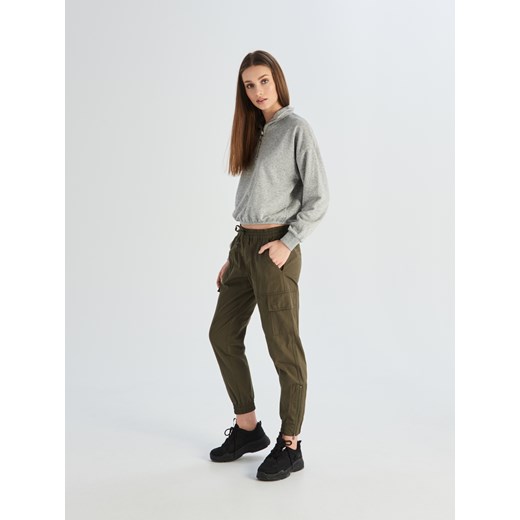 Sinsay - Spodnie cargo - Khaki  Sinsay XL 