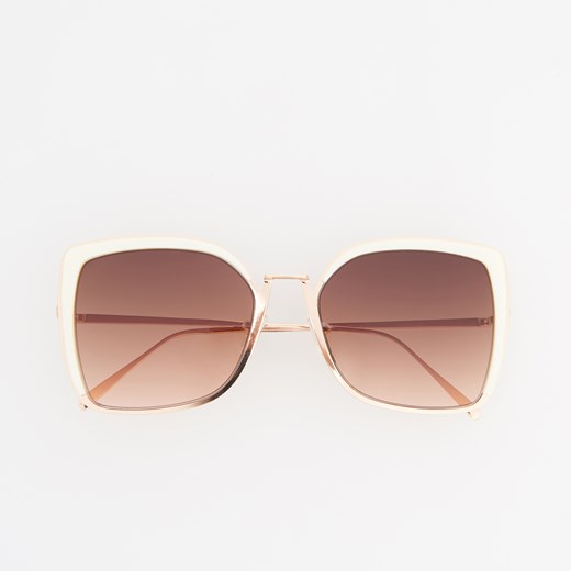Reserved - Okulary przeciwsłoneczne - Złoty Reserved  One Size 