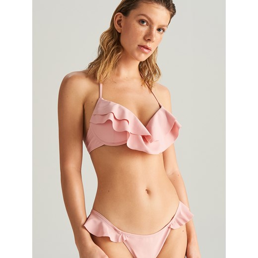 Reserved - Dół od bikini - Różowy Reserved  L 