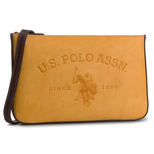 Żółta listonoszka U.S Polo Assn. młodzieżowa na ramię mała bez dodatków 